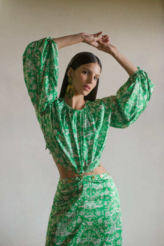 VESTIDO DECONSTRUIBLE BOSQUE TROPICAL